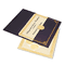Geographics Ivory/Gold Foil Embossed Award Cert. Kit, Blue Metallic Cover, 8-1/2 x 11, 6/Pk. GEO47481