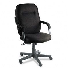 Global Air Support Series Executive High-Back Swivel/Tilt Chair, Asphalt Black Fabric GLB9430BKPB09