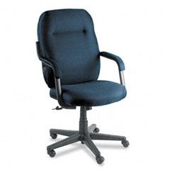 Global Air Support Series Executive High-Back Swivel/Tilt Chair, Ocean Blue Fabric GLB9430BKPB08