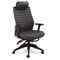 Global Aspen Series Executive Back Multi-Tilt Chair w/Headrest, Onyx Vinyl GLB28503SO47