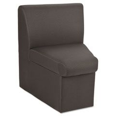 Global Braden Corner Unit Chair w/30-degree Outside, 24 x 24 x 30, Charcoal Gray GLB7873QL11