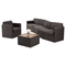 Global Braden Corner Unit Chair w/60-degree Outside, 24 x 27-1/2 x 30, Charcoal Gray GLB7872QL11