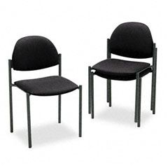 Global Comet Series Armless Stacking Chair, Black Olefin Fabric, 3/Carton GLB2172BKIM06