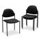 Global Comet Series Armless Stacking Chair, Black Olefin Fabric, 3/Carton GLB2172BKIM06