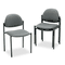 Global Comet Series Armless Stacking Chair, Gray Olefin Fabric, 3/Carton GLB2172BKIM11