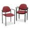 Global Comet Series Stacking Arm Chair, Burgundy Olefin Fabric, 3/Carton GLB2171BKIM52
