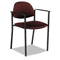 Global Comet Series Stacking Arm Chair, Burgundy Polypropylene Fabric, 3/Carton GLB2171BKPB07