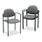 Global Comet Series Stacking Arm Chair, Gray Olefin Fabric, 3/Carton GLB2171BKIM11