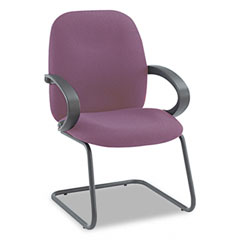 Global Enterprise Series Side Arm Chair, Olefin Fabric, Burgundy GLB4565BKIM52