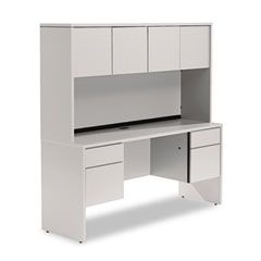 Global Genoa Series Doors For Hutch, 68-5/8w x 18-5/8h, Gray, 4/Set GLBGDOOR66GRY