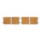 Global Genoa Series Doors For Hutch, 68-5/8w x 18-5/8h, Oak, 4/Set GLBGDOOR66HVO