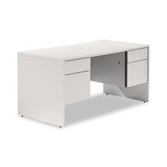 Global Genoa Series Double Pedestal Desk, 60w x 30d x 29h, Gray GLBG3060DPGRY