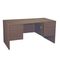 Global Genoa Series Double Pedestal Desk, 60w x 30d x 29h, Mahogany GLBG3060DPMAF