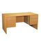 Global Genoa Series Double Pedestal Desk, 60w x 30d x 29h, Oak GLBG3060DPHVO