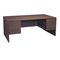 Global Genoa Series Double Pedestal Desk, 72w x 36d x 29h, Mahogany GLBG3672DPMAF