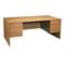 Global Genoa Series Double Pedestal Desk, 72w x 36d x 29h, Oak GLBG3672DPHVO
