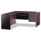 Global Genoa Series "L" Workstation Return, Left, 40w x 20d x 29h, Dark Espresso GLBG2040FLDES