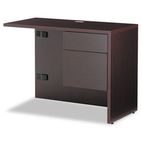 Global Genoa Series "L" Workstation Return, Right, 40w x 20d x 29h, Dark Espresso GLBG2040FRDES