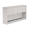 Global Genoa Series Open Hutch For Credenza, 66w x 15d x 36h, Gray GLBG66HOCBGRY