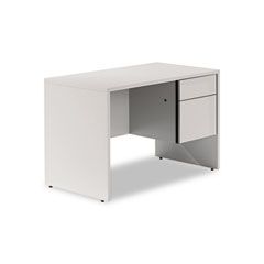 Global Genoa Series Single Right Pedestal Desk, 45w x 24d x 29h, Gray GLBG2445SPRGRY