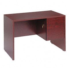 Global Genoa Series Single Right Pedestal Desk, 45w x 24d x 29h, Mahogany GLBG2445SPRMAF