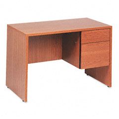 Global Genoa Series Single Right Pedestal Desk, 45w x 24d x 29h, Oak GLBG2445SPRHVO