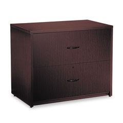Global Genoa Series Two-Drawer Lateral File, 36w x 20d x 29h, Dark Espresso GLBG2036LFDES