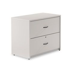 Global Genoa Series Two-Drawer Lateral File, 36w x 20d x 29h, Gray GLBG2036LFGRY