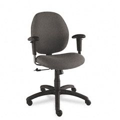 Global Graham Pneumatic Ergo-Tilter Swivel/Tilt Chair, Black Fabric GLB31443NBKS110