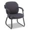 Global Guest Arm Chair, 21-1/4 x 19-1/2 x 34, Charcoal GLB4735BKST11