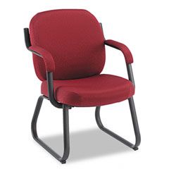 Global Guest Arm Chair, Burgundy GLB4735BKST15
