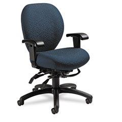 Global Mallorca Mid-Back Multi-Tilt Chair, 20-1/2 x 20-1/2 x 39-1/2, Atmosphere Blue GLB27813T607