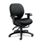 Global Mallorca Mid-Back Multi-Tilt Chair, 20-1/2 x 20-1/2 x 39-1/2, Midnight Black GLB27813T610