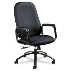 Global Max Series High-Back Pneumatic Tilt Chair, Charcoal Fabric, Black Frame GLB53804BKJN11