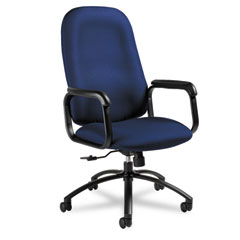 Global Max Series High-Back Pneumatic Tilt Chair, Midnight Blue Fabric, Black Frame GLB53804BKJN01