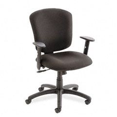 Global Supra X Medium-Back Tilter Chair, Asphalt Fabric GLB53363BKPB09