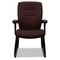Global Synopsis Series Guest Arm Chair With Sled Base, Cabernet GLB5092BKS101