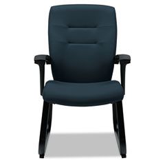 Global Synopsis Series Guest Arm Chair With Sled Base, Sapphire GLB5092BKS106