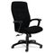 Global Synopsis Series High-Back Tilter Chair, Black Arms/Base, Black Fabric GLB50904BKS110
