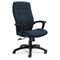 Global Synopsis Series High-Back Tilter Chair, Black Arms/Base, Sapphire Fabric GLB50904BKS106