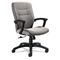 Global Synopsis Series Medium-Back Tilter Chair, Black Arms/Base, Graphite Fabric GLB50914BKS111