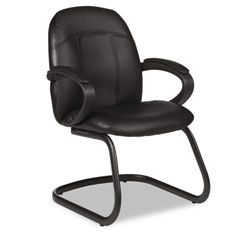 Global Tamiri Series Armchair, 25 x 26-1/2 x 37, Black Leather and Frame GLB4522450550