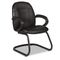 Global Tamiri Series Armchair, 25 x 26-1/2 x 37, Black Leather and Frame GLB4522450550