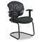 Global Tye Mesh Management Series Arm Chair w/Cantilever Base, Black GLB1953