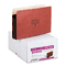 Globe-Weis 3 1/2 Inch Expansion Accordion Pocket, Straight Cut, Legal, Red, 25/Box GLWC1526EHD