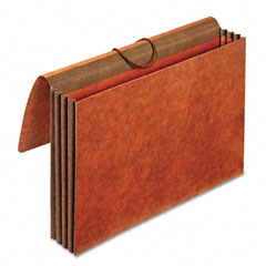 Globe-Weis 3 1/2 Inch Expansion Accordion Wallet, Straight, Redrope, Legal, Brown GLWCL1056ELHD