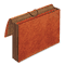 Globe-Weis 3 1/2 Inch Expansion Accordion Wallet, Straight, Redrope, Legal, Brown GLWCL1056ELHD