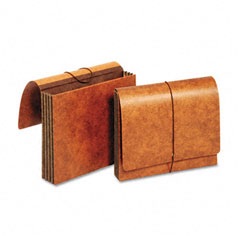 Globe-Weis 3 1/2 Inch Expansion Accordion Wallets, Straight, Redrope, Letter, Brown GLWCL1053ELHD