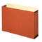 Globe-Weis 3 1/2 Inch Expansion File Cabinet Pocket, Straight, Legal, Redrope, 10/Box GLWFC1526E