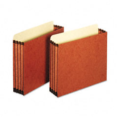 Globe-Weis 3 1/2 Inch Expansion File Cabinet Pockets, Straight, Letter, Redrope, 10/Box GLWFC1524E